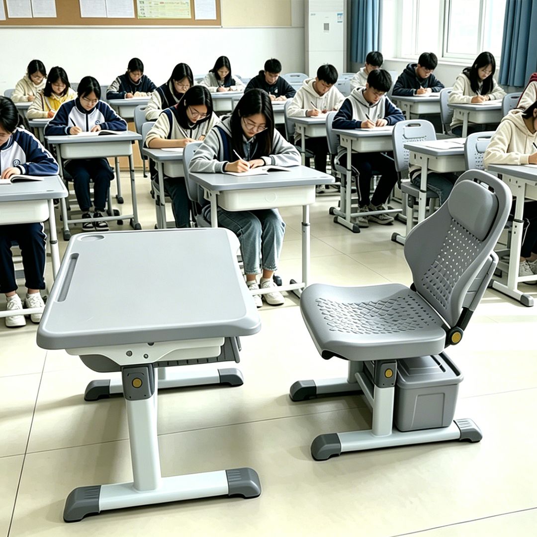 课桌椅（灰色）